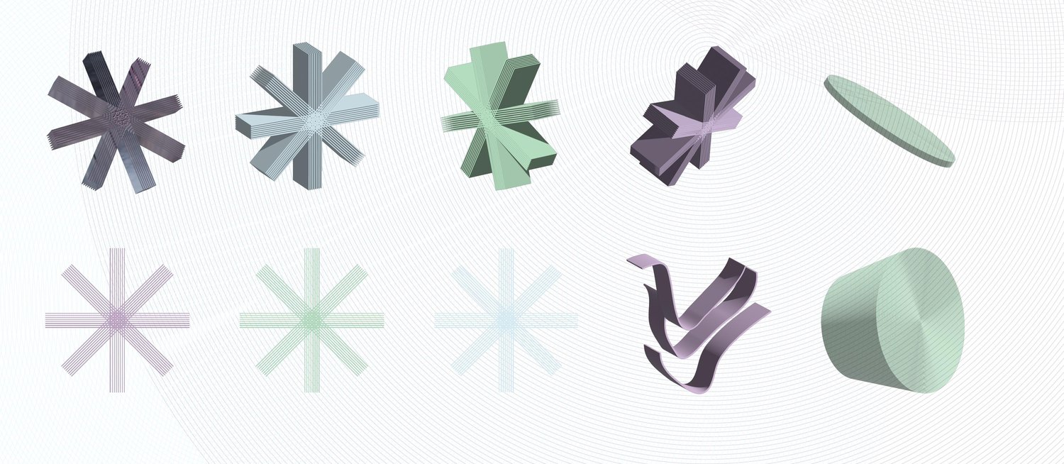 Elementos marcarios: el «*» en sus distintas versiones y colores