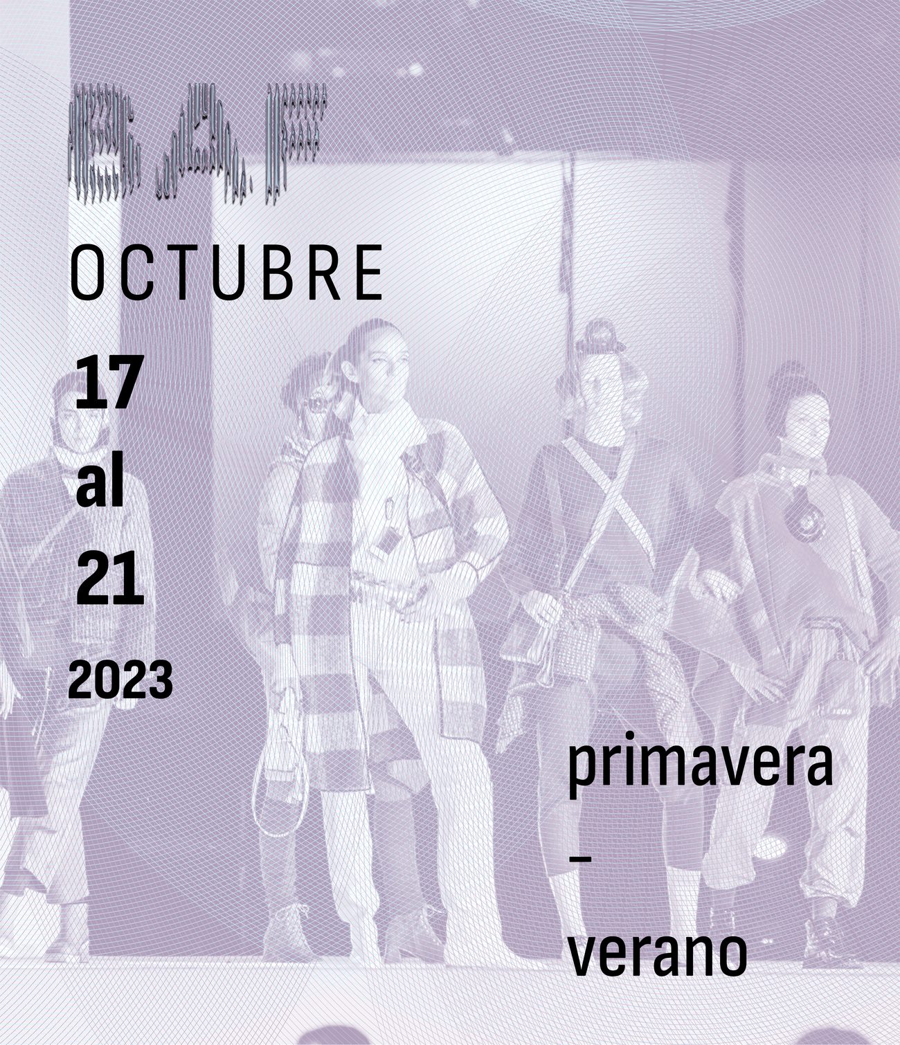 Afiche BAFWEEK — Octubre 17 al 21, 2023 · primavera–verano