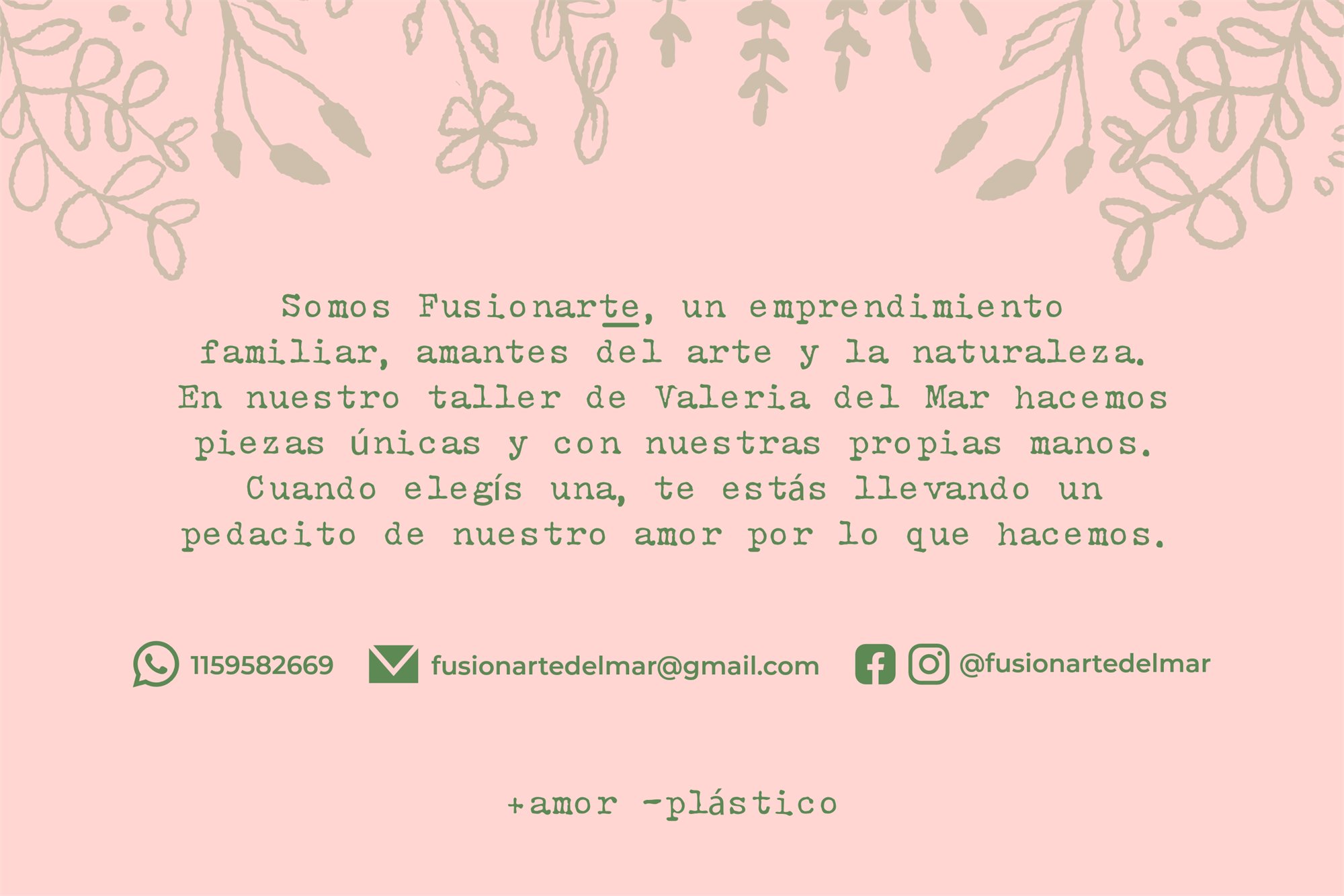 Tarjeta personal, dorso