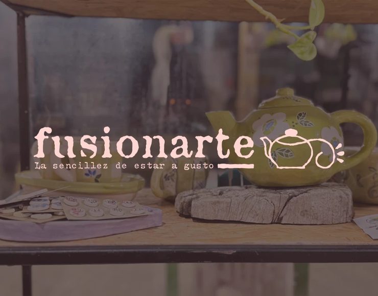 Fusionarte — rebrand de casa de té y cerámica