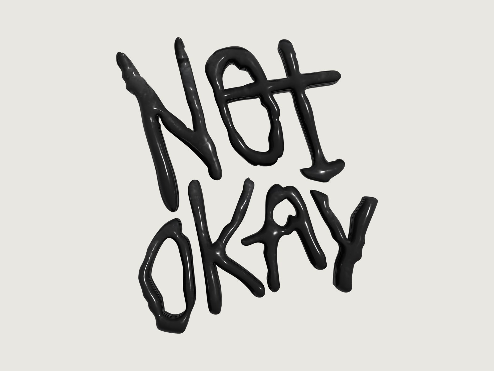 Not Okay — branding de banda de punk rock