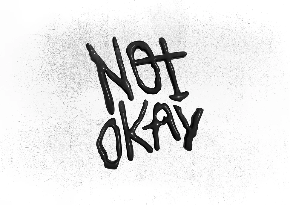 Not Okay — branding de banda de punk rock