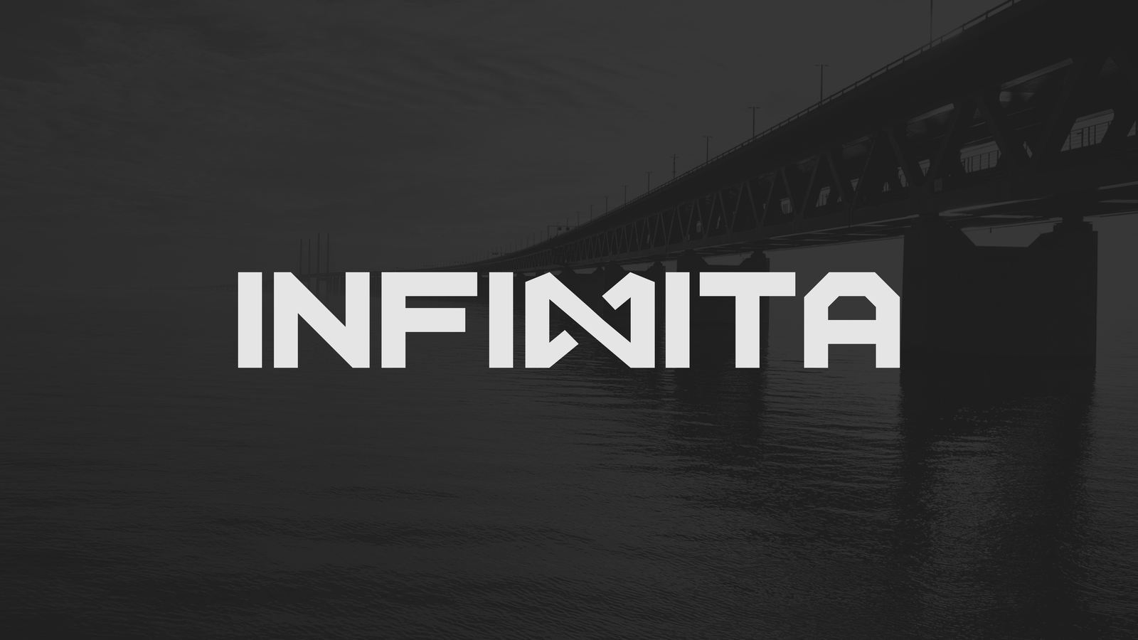 Logotipo INFINITA aplicado sobre la fotografía de un puente