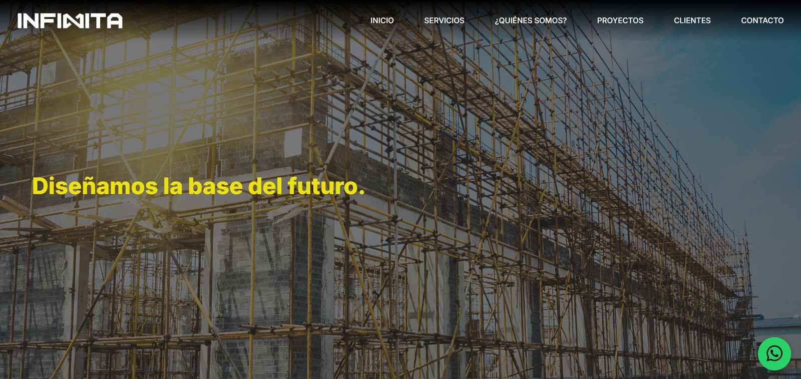 Sitio web de INFINITA Ingeniería — home