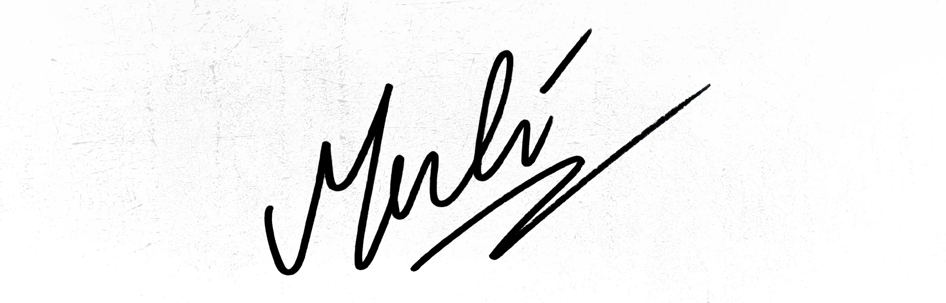 Título «Merlí» escrito a mano