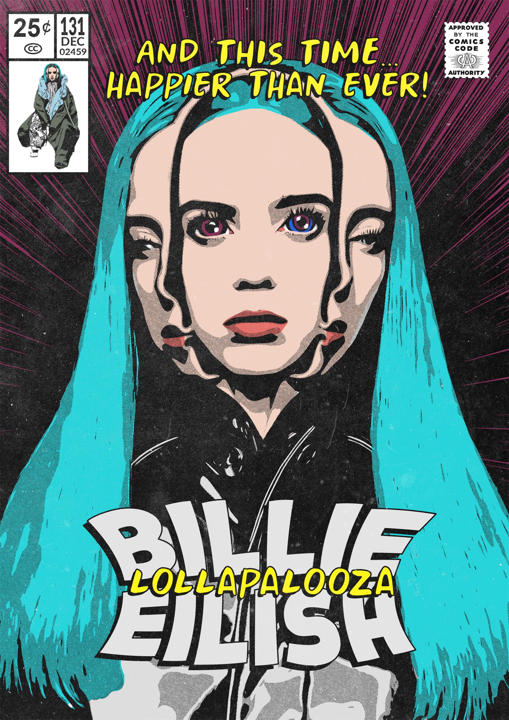 Afiche Billie Eilish — Happier Than Ever