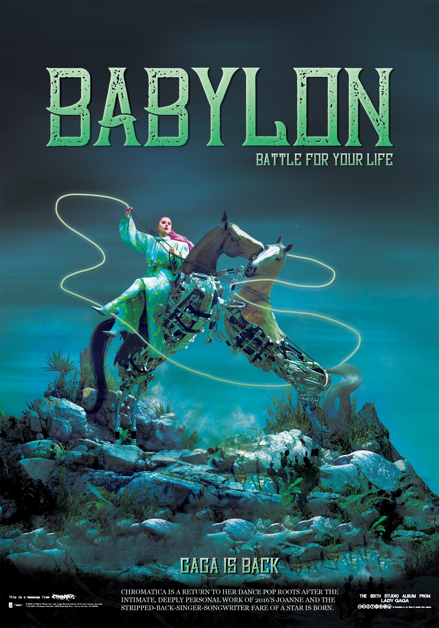 Afiche Lady Gaga — Lady Gaga · Babylon