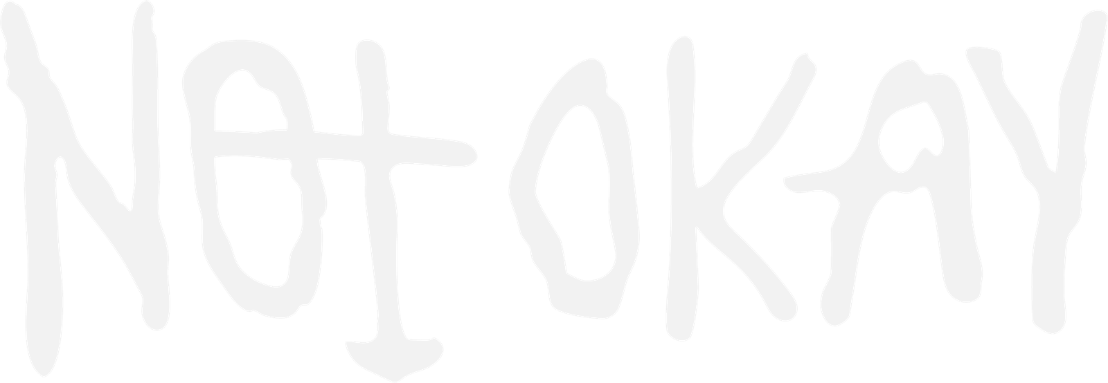 Logotipo horizontal de Not Okay